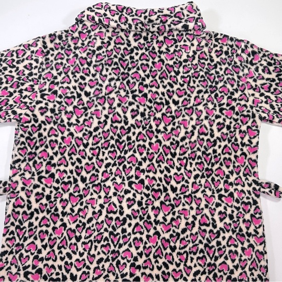 Victoria’s Secret Plush Pink Hearts Bathrobe Size XS/S - Picture 6 of 12